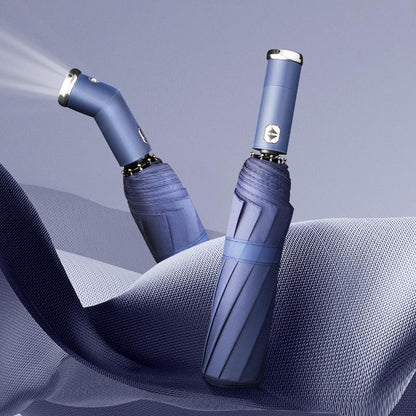 Windproof sun umbrella and rain umbrella with LED | Karnz