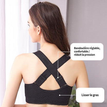 Bra with front closure and crossed straps | Bowlift