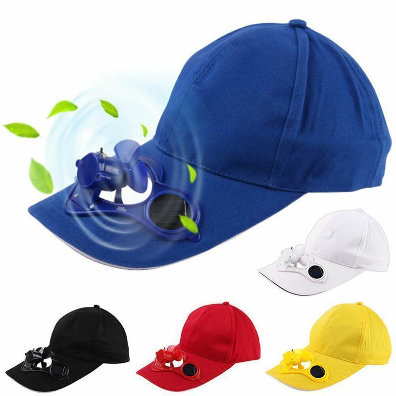 Solar-powered cooling cap