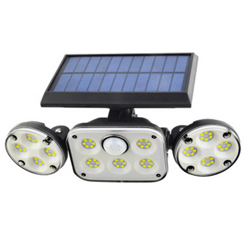 Skanto | Solar LED Floodlight with Motion Sensor – 3-Beam Outdoor Lighting for Garden, Driveway, and Garage