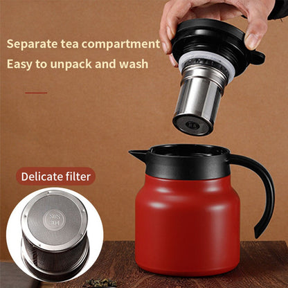 Skanto | Thermal Wave Elegant Stainless Steel Teapot