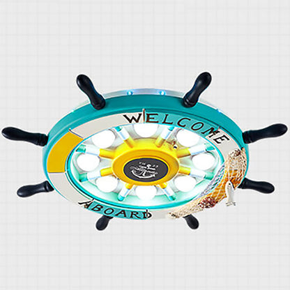BowLift | NautiGlow Children's Room LED Ceiling Lamp | Sailboat Design | Cartoon Style | Ambient Lighting