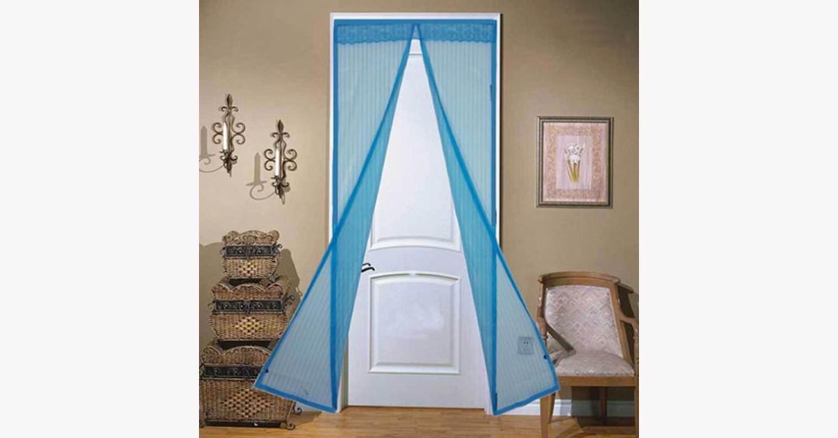 Insect screen door with magnetic mesh – Your ultimate protection against insects this summer!