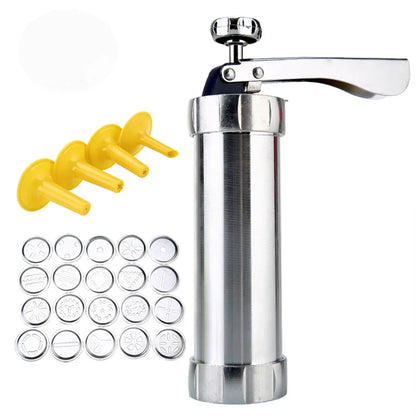 Skanto | Stainless Steel Cookie Press with Attachments for Creative Cookies and Pastries