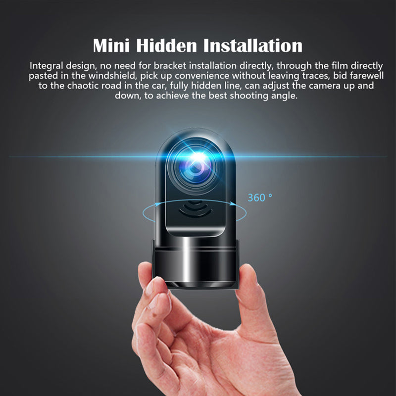 BowLift | 1080P HD Mini ADAS Dashcam with 360° Rotating Function