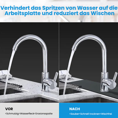 Mat for faucets made of diatomaceous earth