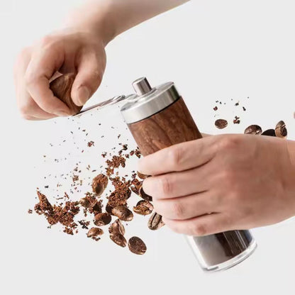 Skanto | Brewora | Handmade Wooden Coffee Grinder – Adjustable Manual Mill for Freshly Ground Coffee