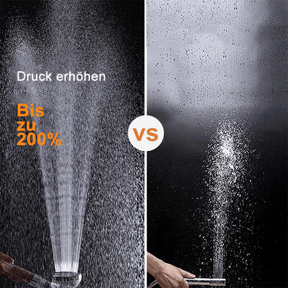 Premium shower head and handheld shower with ion filter, water-saving and with adjustable water pressure