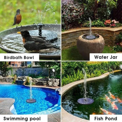 Skanto | Solar-Powered Bird Fountain with Light