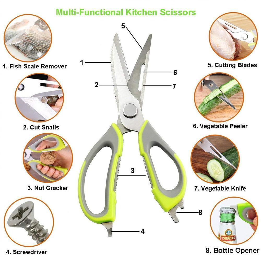 8-in-1 Multifunctional Kitchen Shears | Karnz