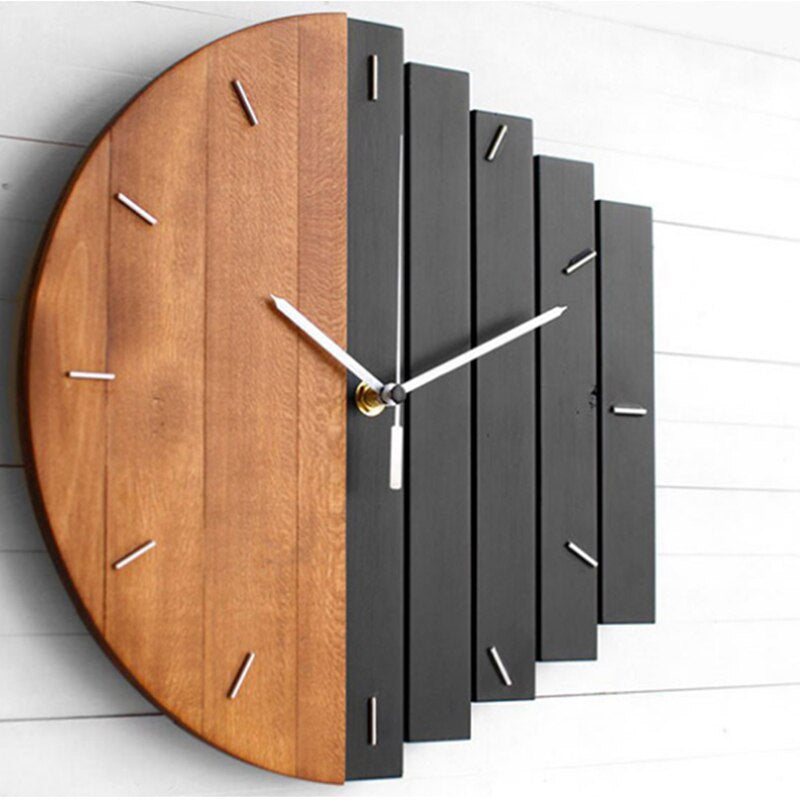 Skanto | WoodAura - Natural Wood Clock with Time