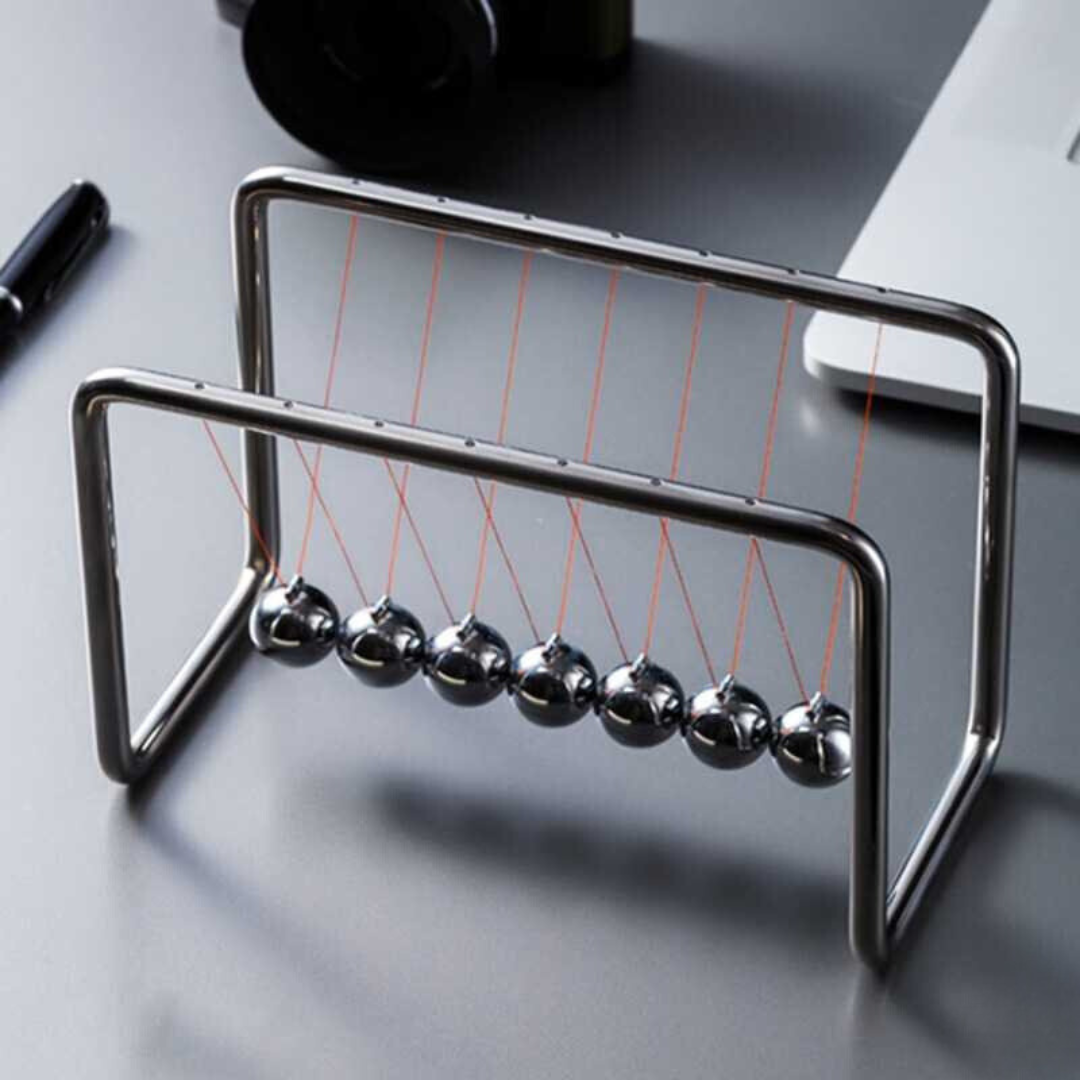 Brehn | Silver Newton's Cradle Balance Balls Desk Toy