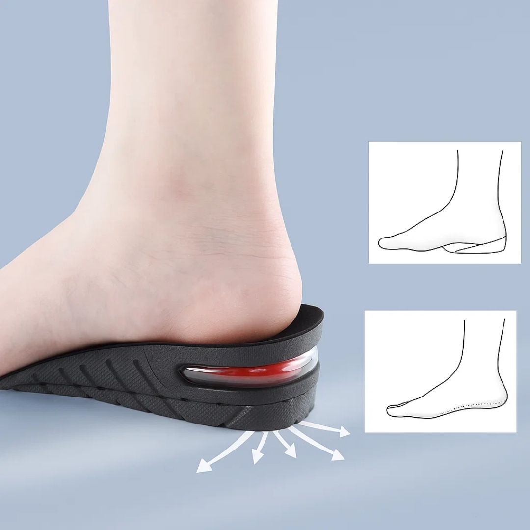 Heelsure | Heel Cushion – Adjustable Height – Breathable and Cushioned Gel – Discreet Comfort for Work, Sports or Daily Use Karnz