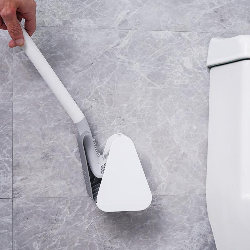 Toilet brush with holder