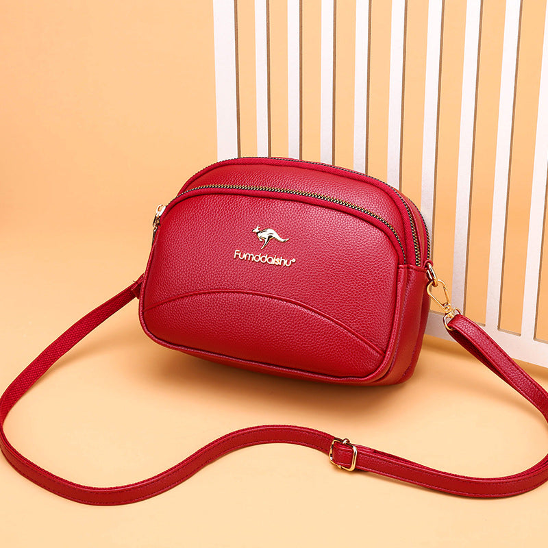 BowLift | Soft Leather Multi-Pocket Shoulder Bag