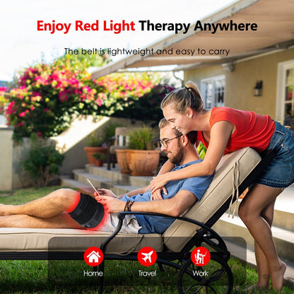 Skanto | Skanto Home Infrared Red Light Therapy Belt Pad for Pain Relief with 60 LEDs