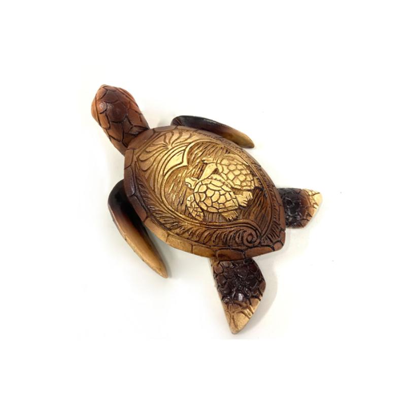 Wood sculpture Hawaii turtle | Bowlift