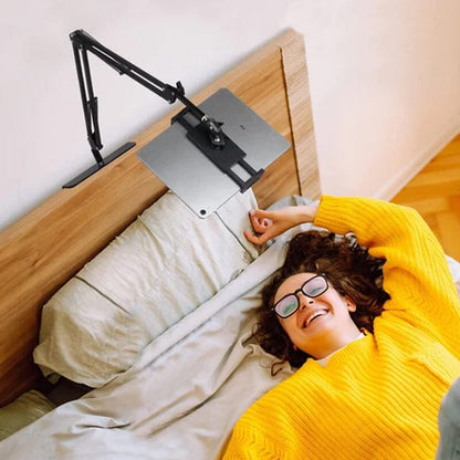 Hidden, extendable table tablet and phone holder | Bowlift
