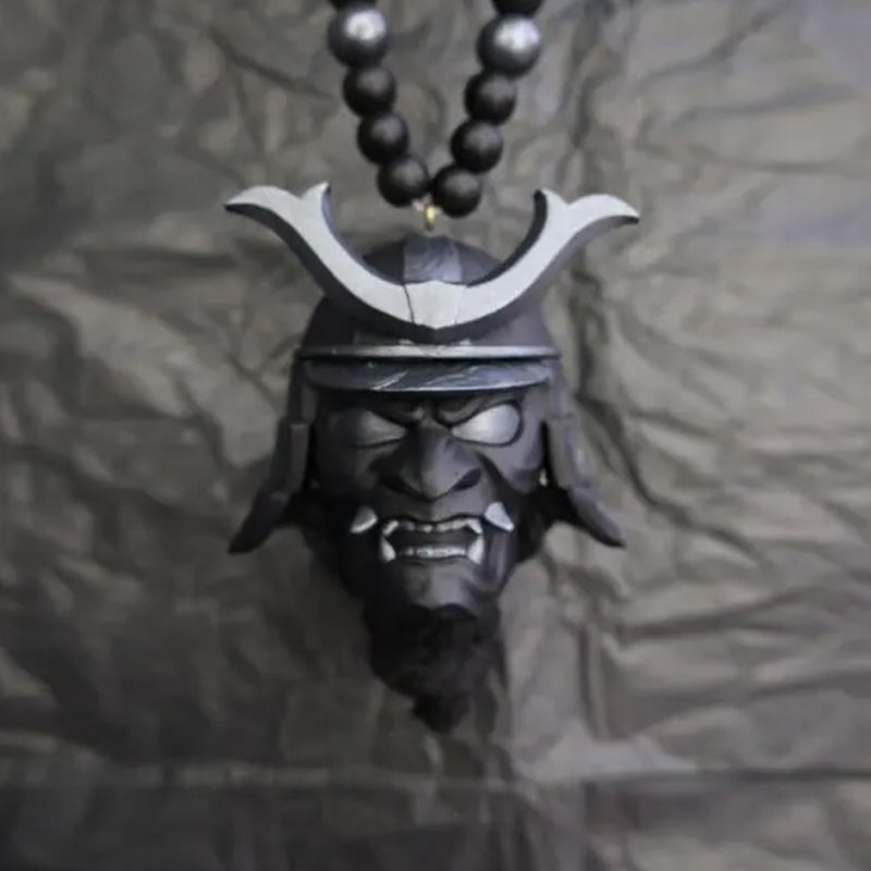 Samurai helmet car trailer