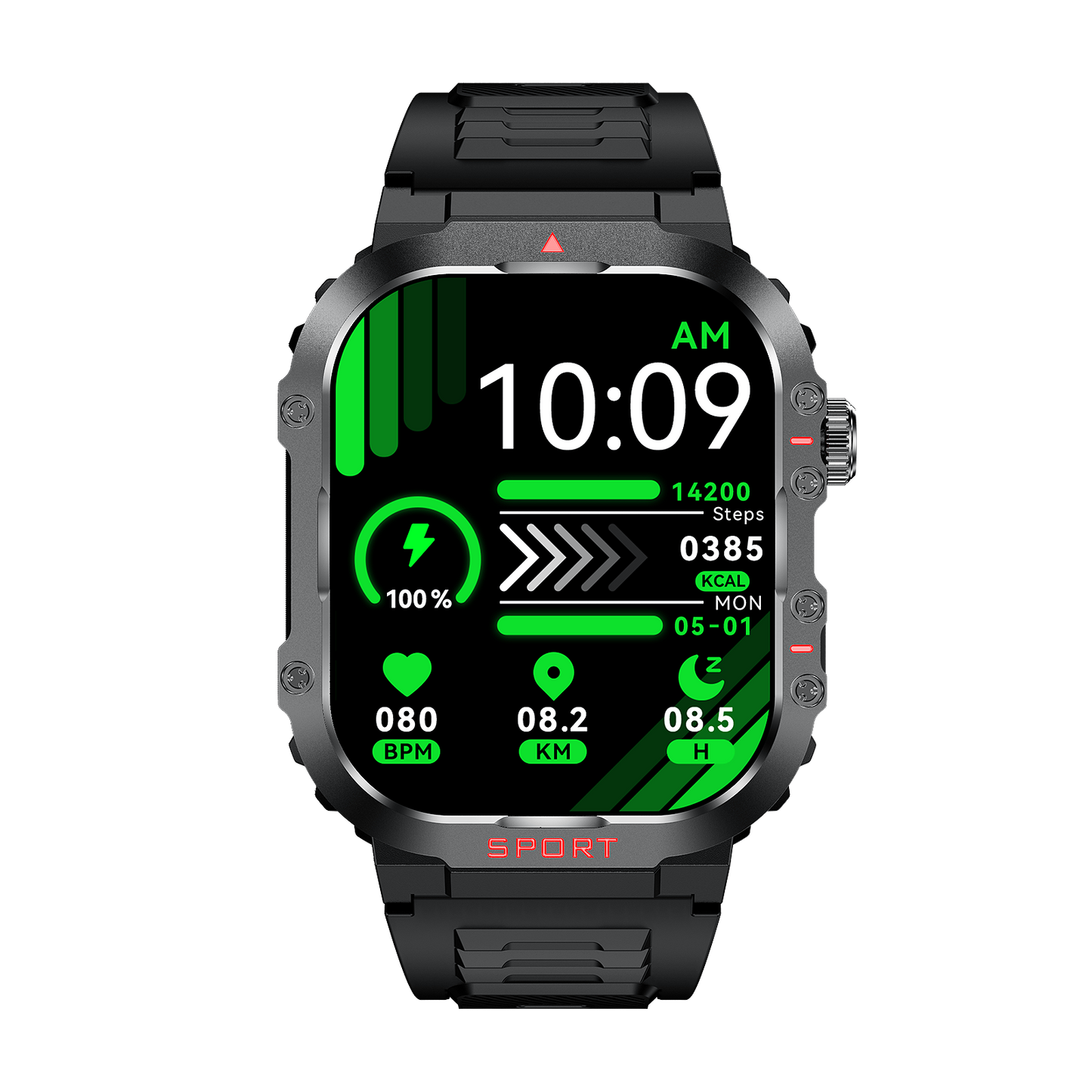 Skanto | Sugar PRO 5 | Smart Glucose Monitoring Watch – Track Blood Sugar, Heart Rate & Fitness