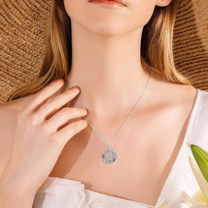 BowLift | Tree of Life Sister on the Swing Cry-stal Pendant Necklace