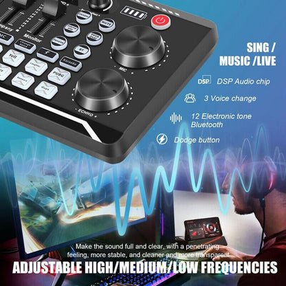 Live sound card with DJ mixer effects & voice changer | Bowlift