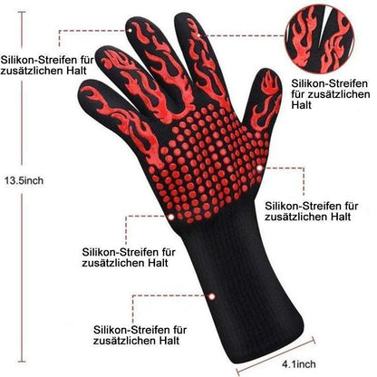 Bequue professional grill gloves heat-resistant gloves - 1 pair | Brehn