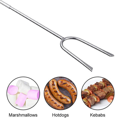 Telescopic barbecue forks