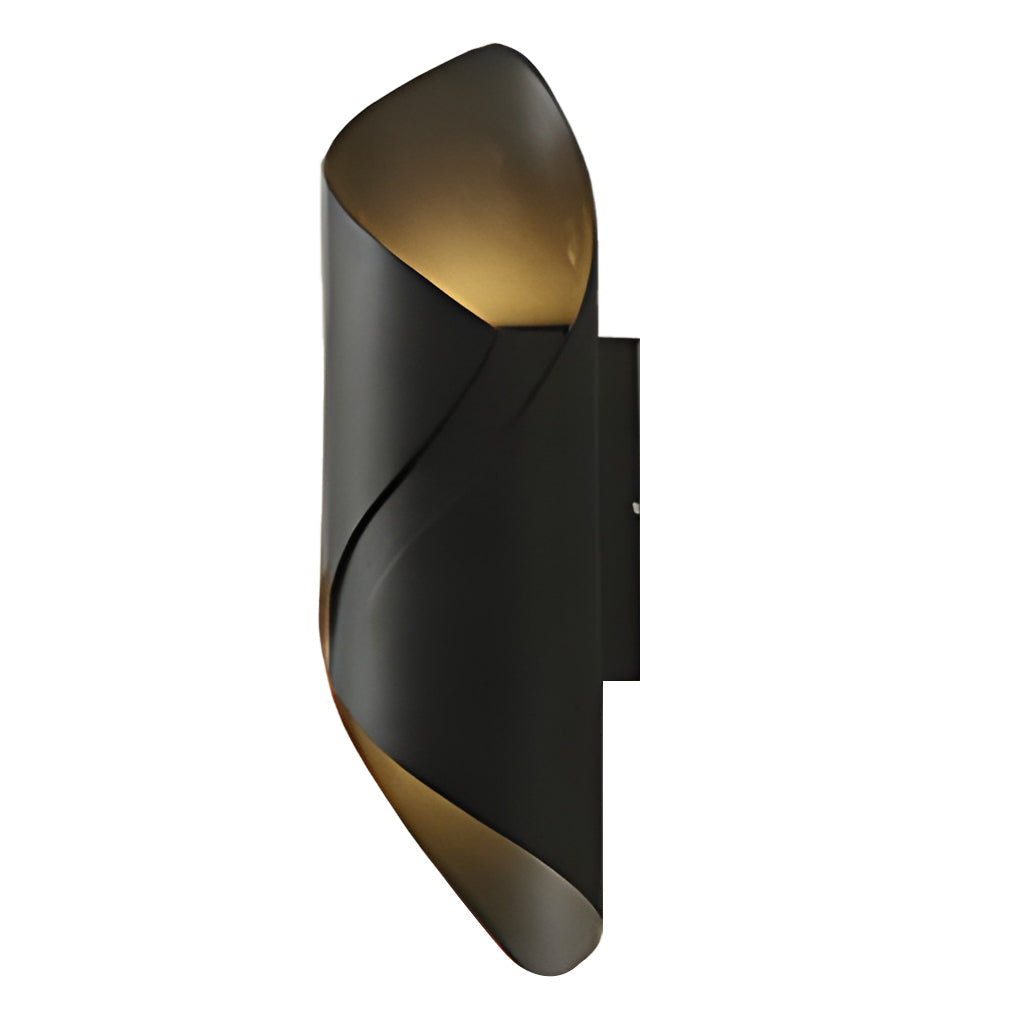BowLift | Wall light modern black aluminium outdoor sconce