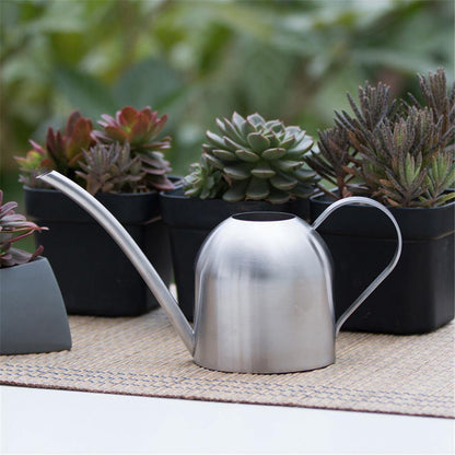 Skanto | AquaGrace Stainless Steel Watering Can with Flexible Spout | Modern Design | Perfect Watering | Rustproof