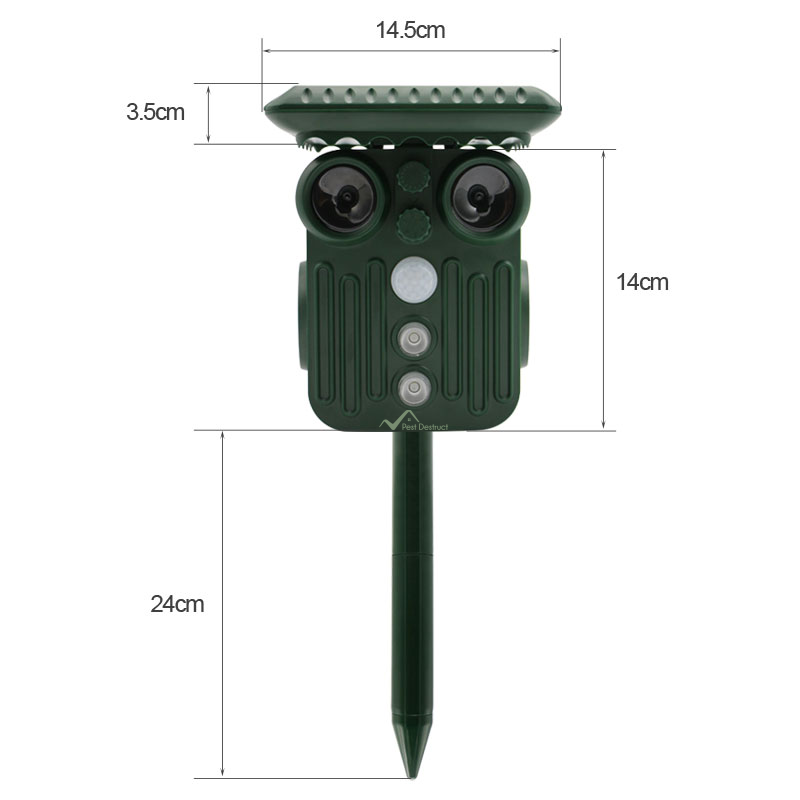 BowLift | Ultrasonic Solar Deer Repeller | 5 Adjustable Modes. Waterproof & Eco-Friendly for Home Gardens and Yards
