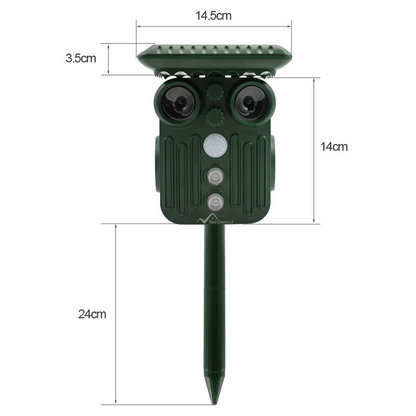 BowLift | Ultrasonic Solar Deer Repeller | 5 Adjustable Modes. Waterproof & Eco-Friendly for Home Gardens and Yards