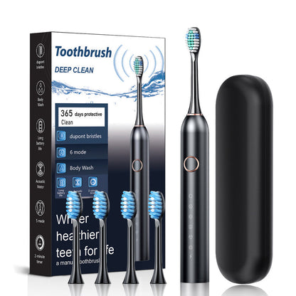 Skanto | Sonic Electric Toothbrush | 6 Modes & IPX7 Waterproof | White, Black, Pink