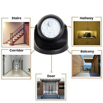 Skanto | Wireless Battery-Powered Outdoor Security Lights – Motion Sensor LED Spotlight for Home, Garden, and Wall Lighting