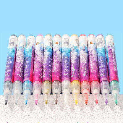 Skanto | 12-Color Ultra-Thin Curved Nail Pen