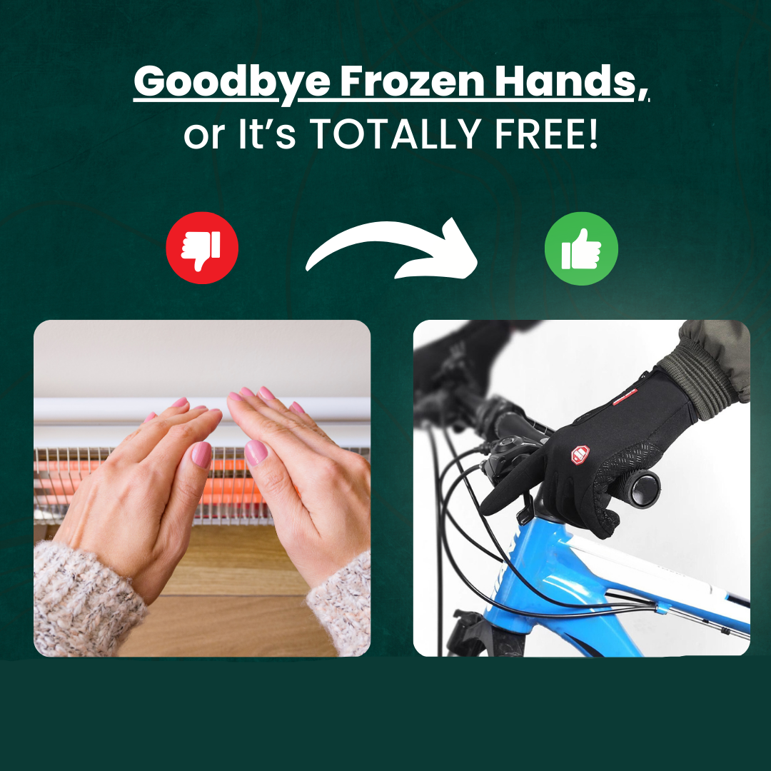 Skanto | Waterproof Gloves: Thermal Touchscreen Gloves | Cycling, Golf, Raynaud's, and Winter Sports