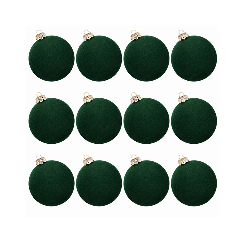 Brehn | Velvet Christmas ornaments. 12 pieces