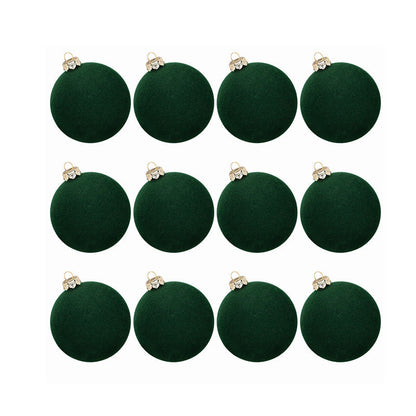 Brehn | Velvet Christmas ornaments. 12 pieces