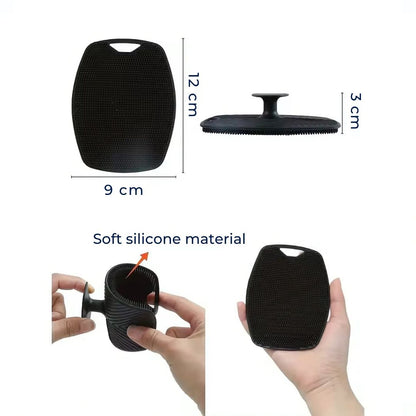 PureGlide | Silicone Body Scrubber – Antimicrobial Exfoliation – Quick-Drying Hygienic Design – Sensitive Skin Shower Use Skanto