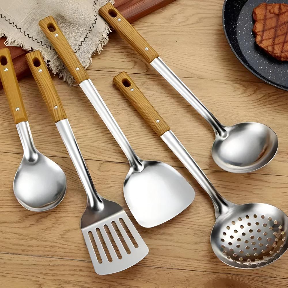 Skanto | Classic Stainless Steel Kitchen Utensil Set (5 Piece)