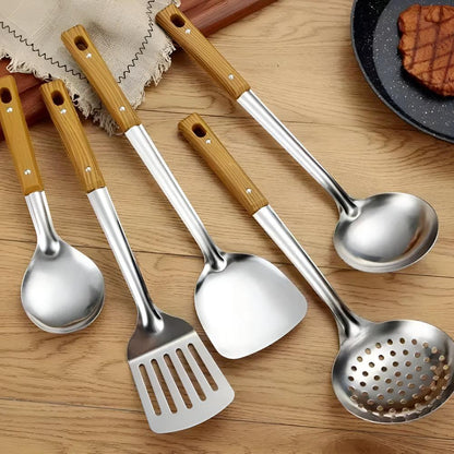 Skanto | Classic Stainless Steel Kitchen Utensil Set (5 Piece)