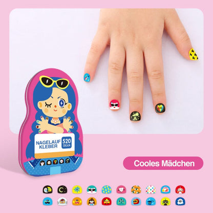 BowLift | Nail Sticker Set for Kids (520 Pieces)