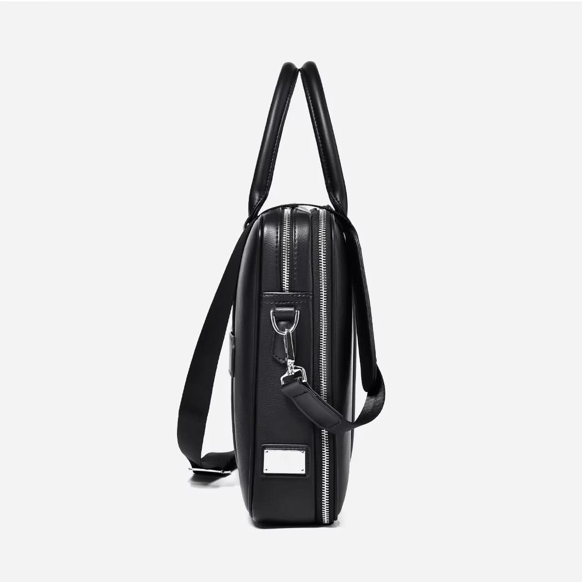BowLift | Manhattan Leather Business Laptop Briefcase Crossbody Handbag