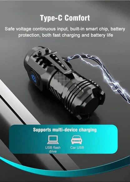 BowLift | Three-Eyed Monster Mini Flash Super Power Flashlight