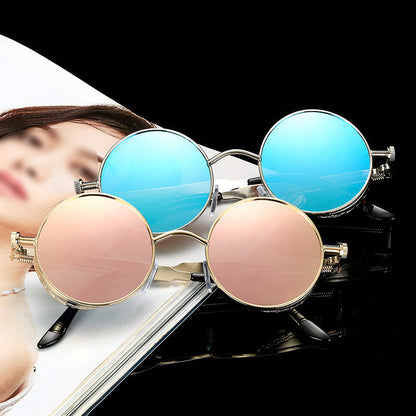 Skanto | Steampunk Round Lens Metal Frame Unisex Glasses