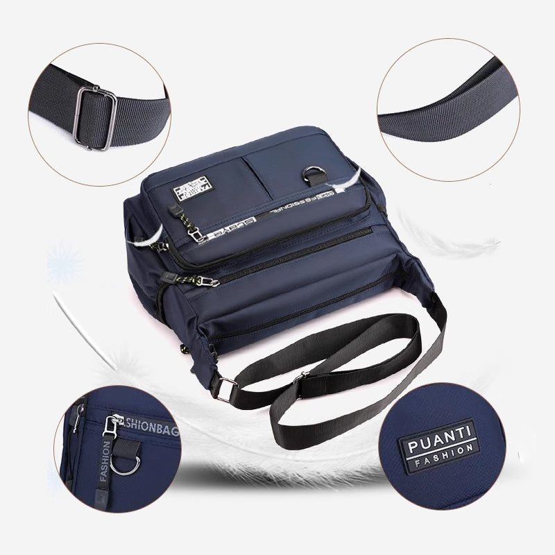 Men's messenger bag with multiple pockets | Bowlift