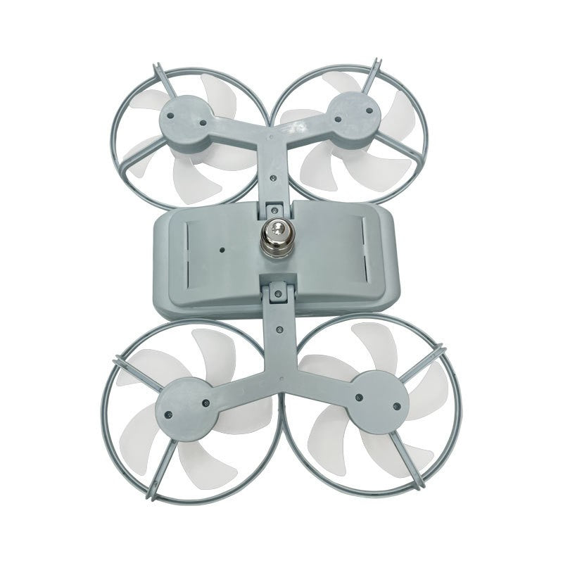 Modern ceiling fan with four blades and light | Karnz