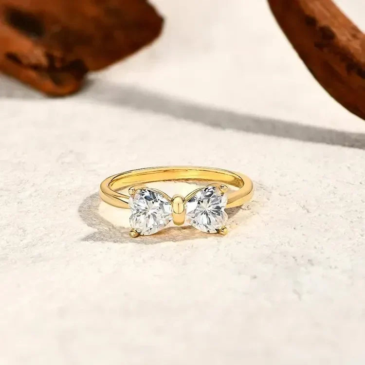 BowLift | S925 Moissanite Feminine Bow Ring
