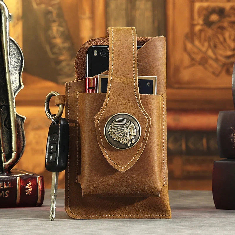 BowLift | Multifunctional Leather Mobile Phone Bag