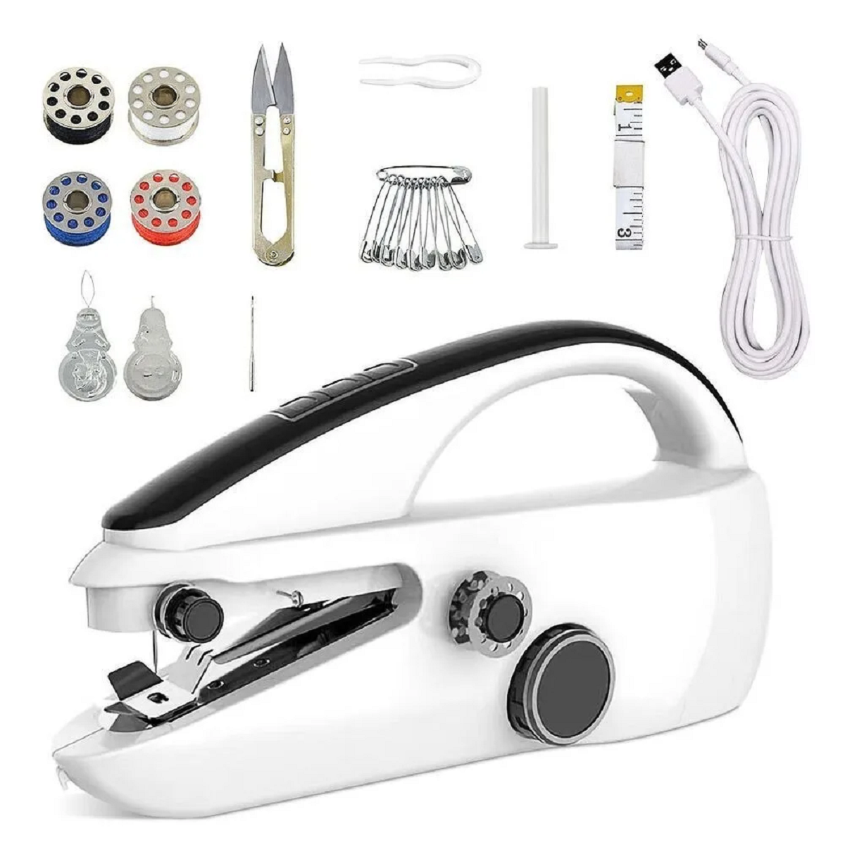 Skanto | Handheld Mini Sewing Machine for Crafts & Repair - Portable Sewing Tool for Quick Fixes and DIY Projects